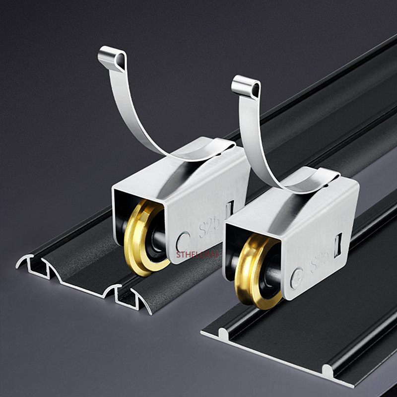 Furniture Rails Hardware - 2 szt. Rolki do drzwi prysznicowych