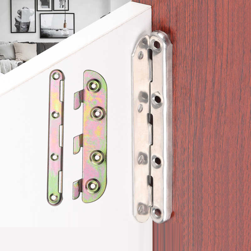 Furniture Rails Hardware - 1 zestaw metalowych wsporników do łóżka