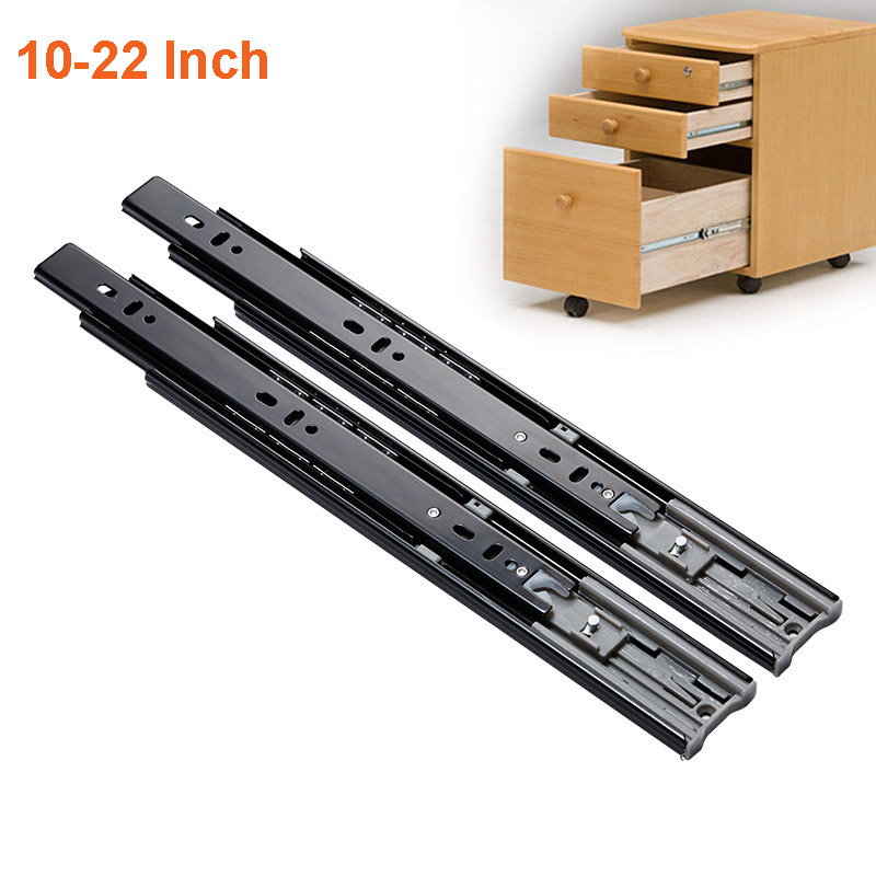 Furniture Rails Hardware - 2 szt. Metalowe prowadnice do szuflad