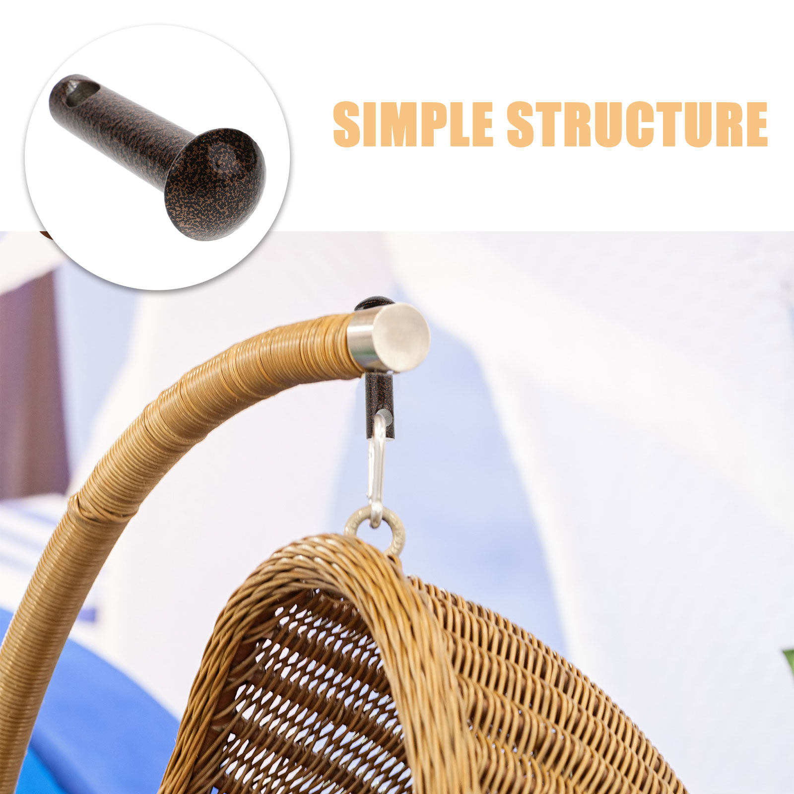 2 szt. Kołki do hamaków i krze – Furniture Hardware Bolts recenzja i cena