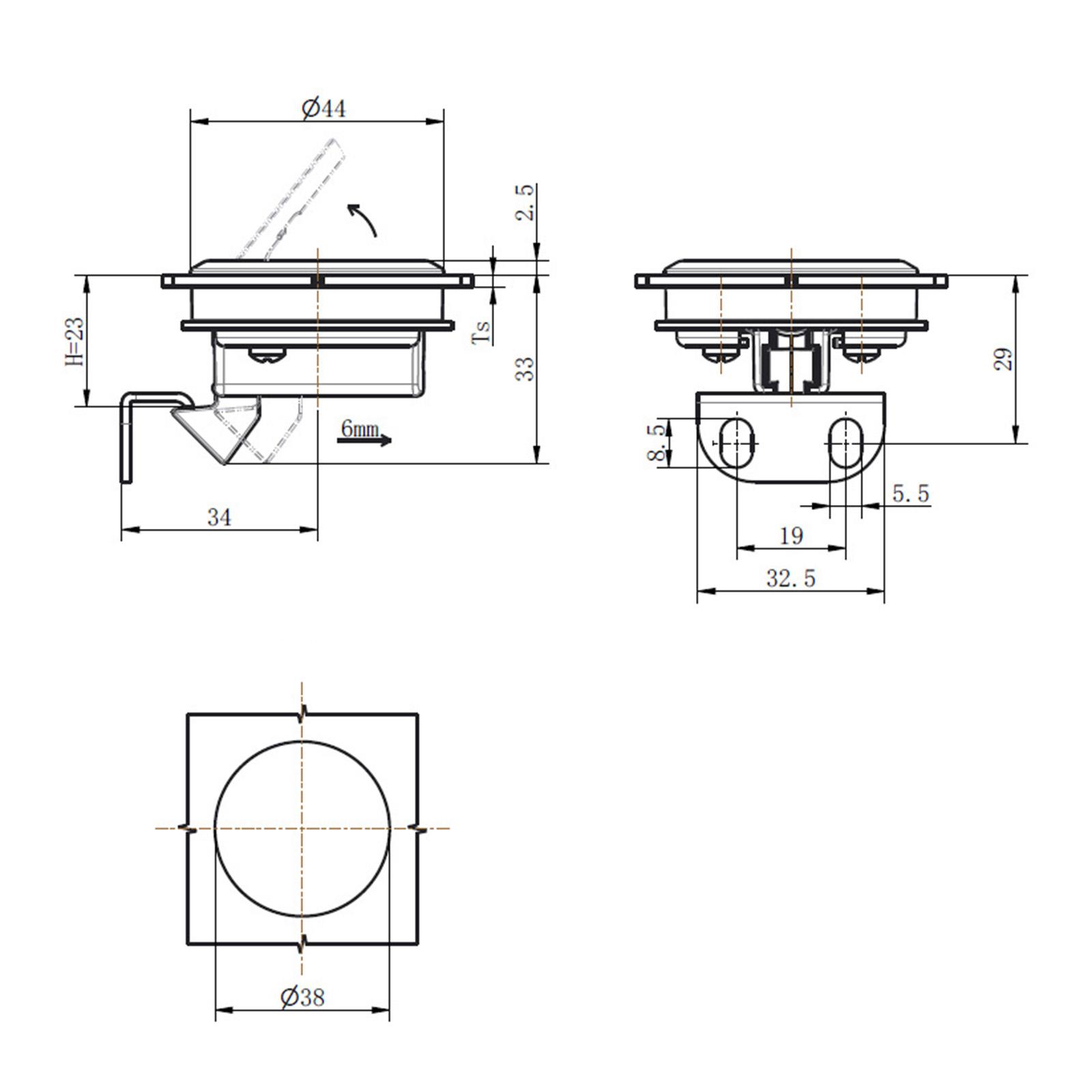 Zamek wpuszczany do mebli, wyt – Furniture Hardware Latch recenzja i cena